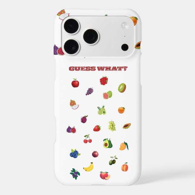 Colourful Mixed Fruit iPhone Cover (Back)