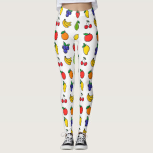 Colourful Mixed Fruit Pattern Leggings