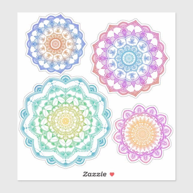 Colourful Mixed Mandala Set (Sheet)
