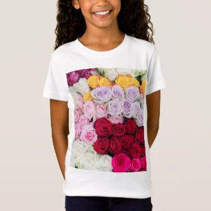 Colourful Mixed Roses T-Shirt