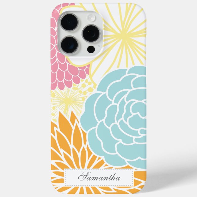 Colourful Mod Florals Case-Mate iPhone Case (Back)
