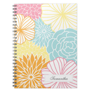 Colourful Mod Florals Notebook