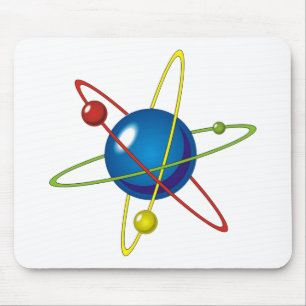 Colourful Model of the Atom Mouse Mat