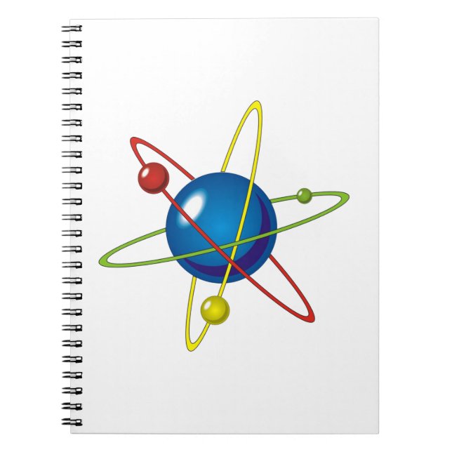 Colourful Model of the Atom Notebook (Front)