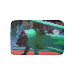 Colourful Model Plane Bath Mat