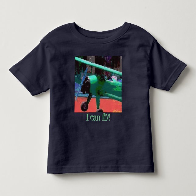 Colourful Model Plane Toddler T-Shirt (Front)