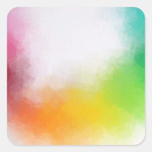 Colourful Modern Abstract Art Blank Template Trend Square Sticker