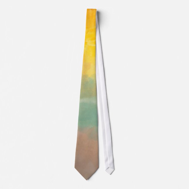 Colourful Modern Abstract Art Neck Tie (Front)