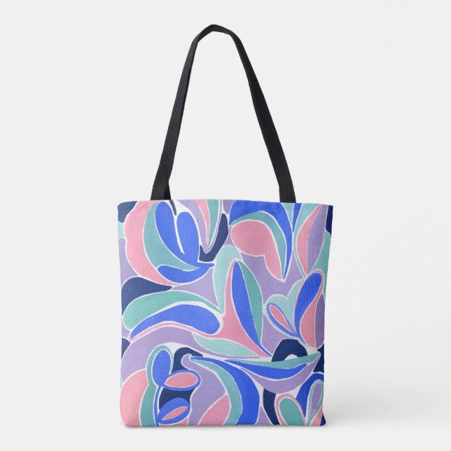 Colourful Modern Abstract Art Painting Tote Bag (Back)