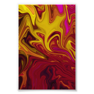 Colourful Modern Abstract Art pastel oil canvas Photo Print