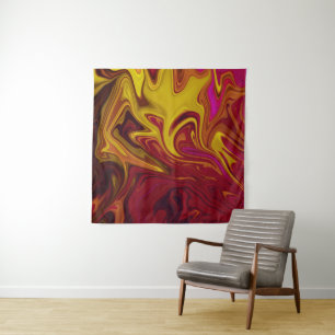 Colourful Modern Abstract Art pastel oil canvas Tapestry