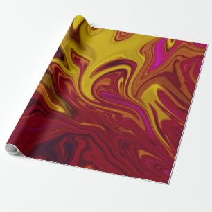 Colourful Modern Abstract Art pastel oil canvas Wrapping Paper