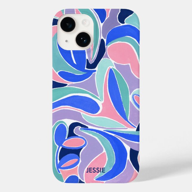 Colourful Modern Abstract Art Pattern Case-Mate iPhone Case (Back)