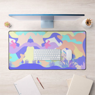 Colourful Modern Abstract Art Relaxing Computer Desk Mat