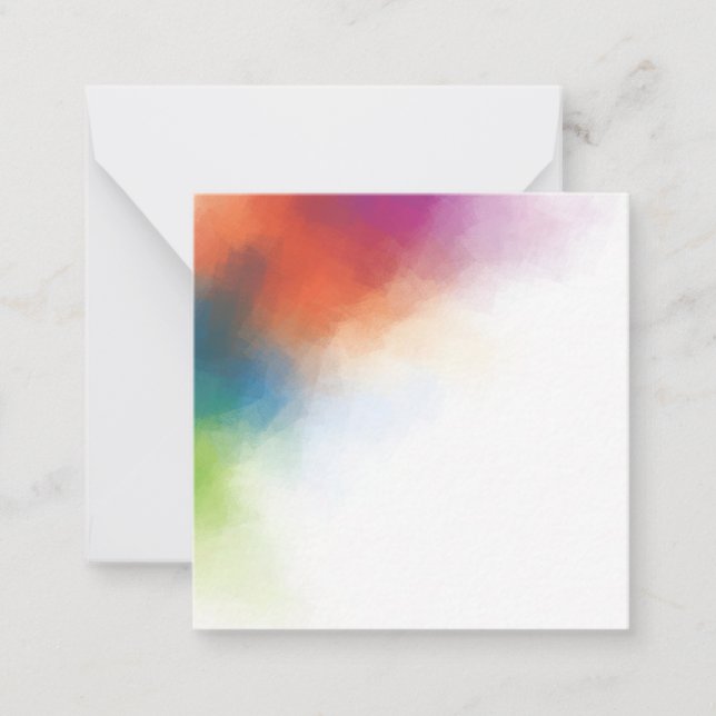 Colourful Modern Abstract Artwork Blank Template (Front)