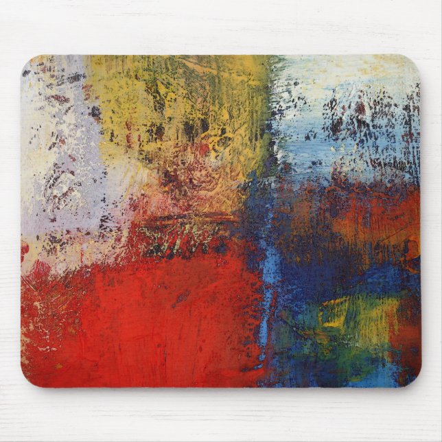 Colourful Modern Abstract Artwork Mouse Mat (Front)