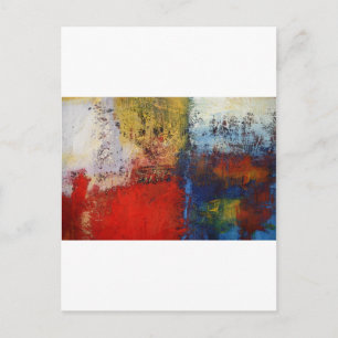 Colourful Modern Abstract Artwork Postcard