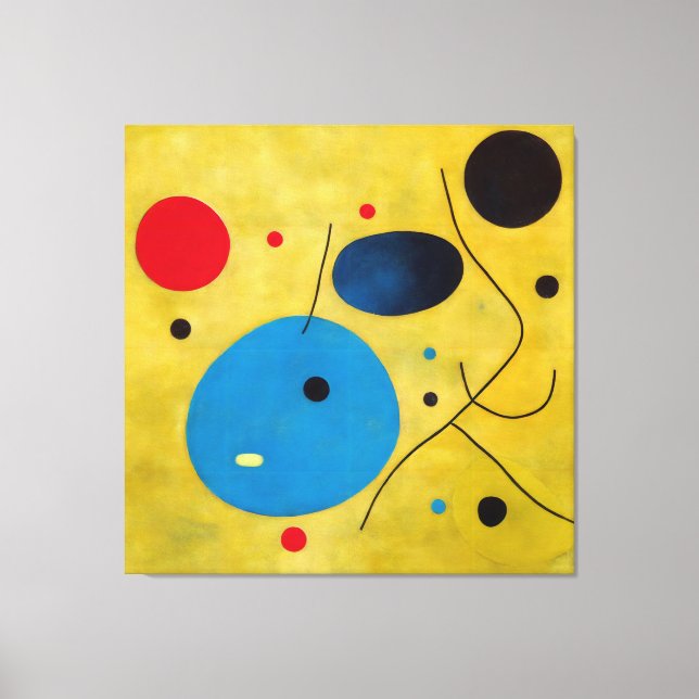 Colourful Modern Abstract Dances and Spectators Canvas Print (Front)