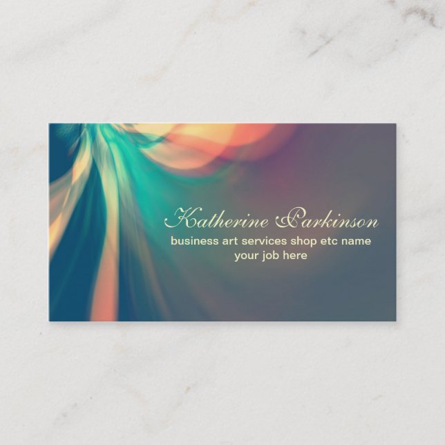 colourful modern abstract design business cards (Front)
