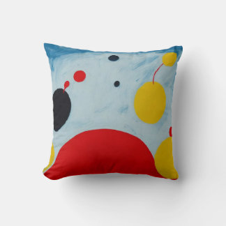 Colourful Modern Abstract Escape the Mound  Cushion