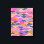 Colourful Modern Abstract Geometric Art in Purple Canvas Print<br><div class="desc">Add some colour to your walls with this Bright and Bold Abstract Triangles in Vivid Colour Poster</div>