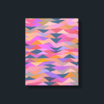 Colourful Modern Abstract Geometric Art in Purple Canvas Print<br><div class="desc">Add some colour to your walls with this Bright and Bold Abstract Triangles in Vivid Colour Poster</div>