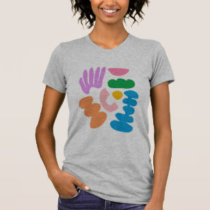 Colourful Modern Abstract Geometric Shapes Art T-Shirt
