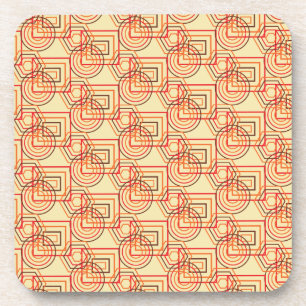 Colourful Modern Abstract Paint Splash Coaster