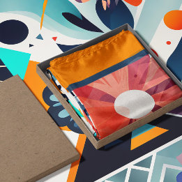 Colourful Modern Abstract Scarf