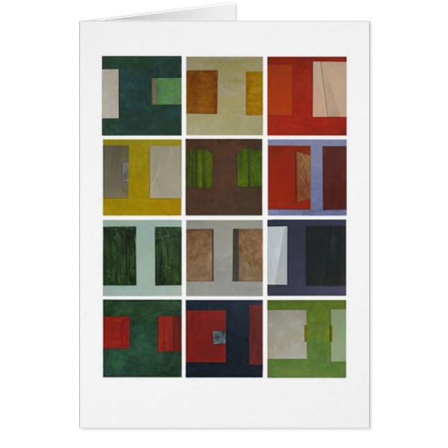 Colourful modern abstract squares art (Front)