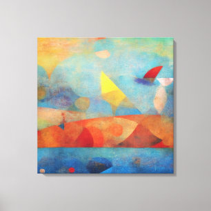 Colourful Modern Abstract The Sandbar Canvas Print
