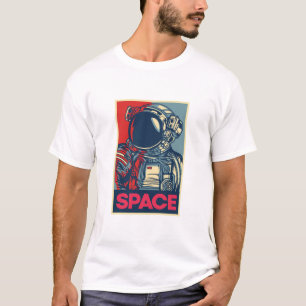 Colourful Modern Astronaut Space T-Shirt