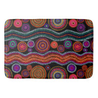 Colourful Modern Australian Dot Art Tribal Pattern