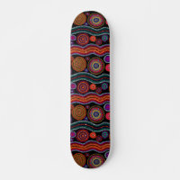 Colourful Modern Australian Dot Art Tribal Pattern