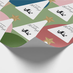 Colourful & Modern Business/Company Logo Holiday Wrapping Paper