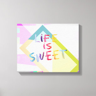 colourful modern canvas wall art quote