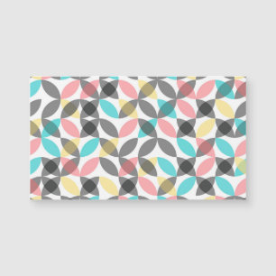Colourful, modern, cheerful circular geometric