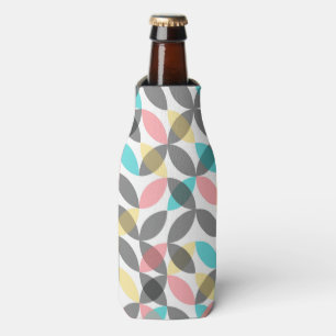 Colourful, modern, cheerful circular geometric bottle cooler