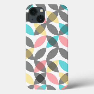 Colourful, modern, cheerful circular geometric iPhone 13 case