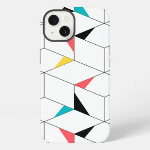 Colourful, modern, cheerful, trendy happy cubes iPhone 13 case