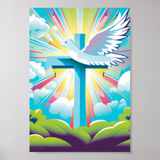 Colourful Modern Christian Poster