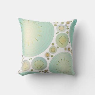 Colourful Modern Circles Decorator Accent Pillow