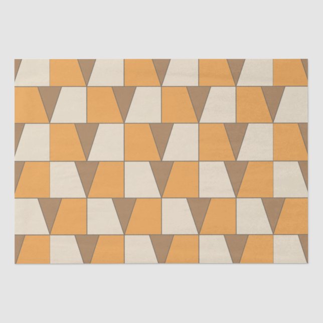 Colourful Modern Contemporary Geometric Pattern Tissue Paper (Front)