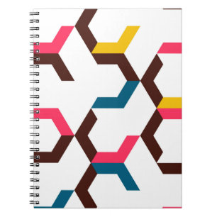 Colourful, modern, cool trendy chevron arrow notebook