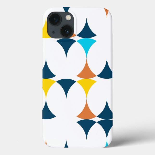 Colourful, modern, cool, trendy geometric shapes Case-Mate iPhone case (Back)