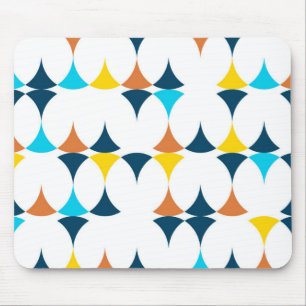 Colourful, modern, cool, trendy geometric shapes mouse mat