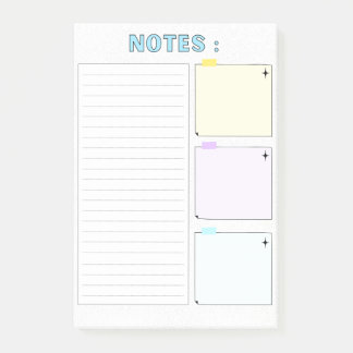 Colourful Modern Cute Paper Notes