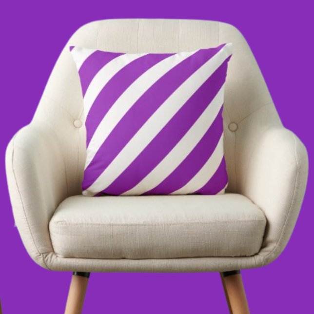 Colourful Modern Cute Stripes Pattern          Cushion (Creator Uploaded)