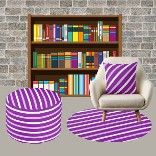 Colourful Modern Cute Stripes Pattern          Cushion