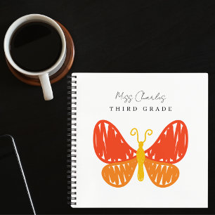 Colourful Modern Cute Teacher Appreciation Gift Notebook